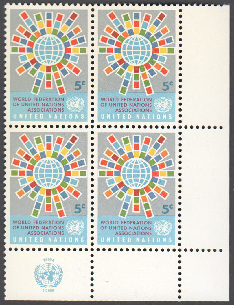 United Nations New York Scott 154 Mint (A4-6) - Click Image to Close